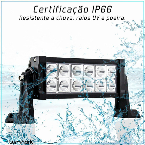 Imagem 5 de 6 de Par Farol Aux 400mt Led 2x 36w Milha Off Road Troller