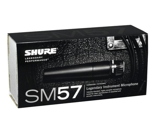 Micrófono Shure SM SM57-LC dinámico cardioide negro