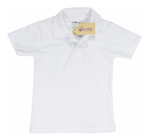 Chomba Blanca Colegial Escolar Uniforme Unisx. Regalosdemama