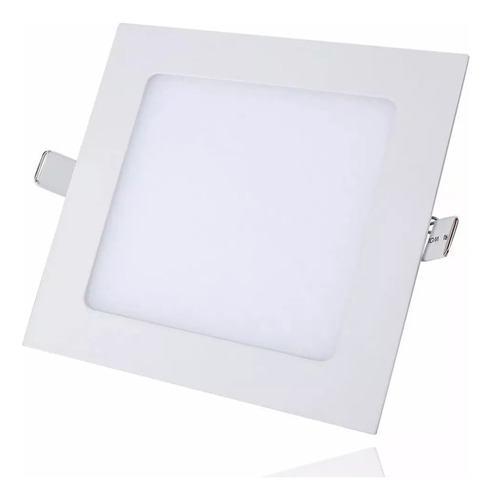 Plafón Led Cuadrado Embutir 6w (30w) Luz Fría Candela 6823