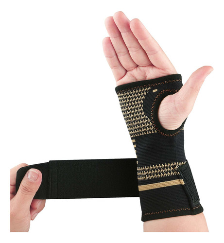 Muñequera De Cobre Elástica Para Artritis Y Tendinitis