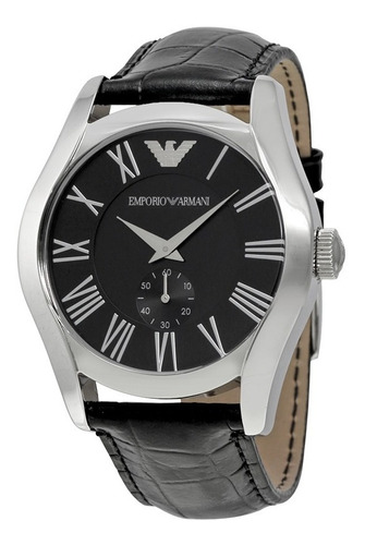 Emporio Armani Reloj Con Pulsera De Cuero Negro Ar0643