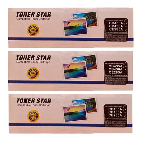 3pcs De Toner 85a 285a Ce285a Alto Rendimiento 1102w