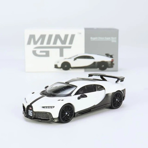 Mini Gt Bugatti Chiron Super Sport White #569 Mijo Exclusive Color Blanco