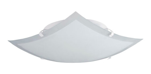 Pack X 2 Plafon Bari Cuadrado Blanco A 1 Luz 20x20 Cm 220v