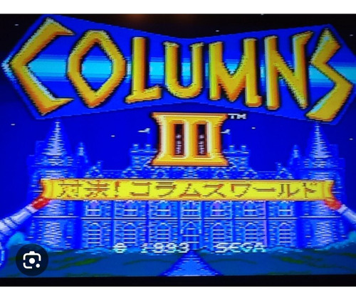 Cartucho Colums 3 Sega