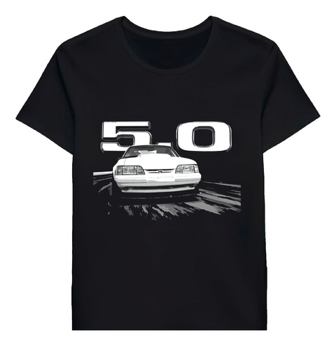 Remera Mustang Gt 5 0l V8 Fox Body Notchback 59704577