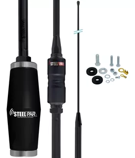 Antena Móvel Inox Bobinada Black Radio Px Argentina 1,63m