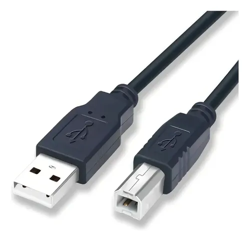 Cabo USB 2.0 MW Preto 1.5m Compatível HP Deskjet Ink Advantage