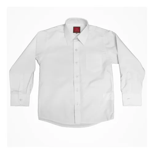 Camisa Lisa Larga Vestir Niño Oscar Blanca