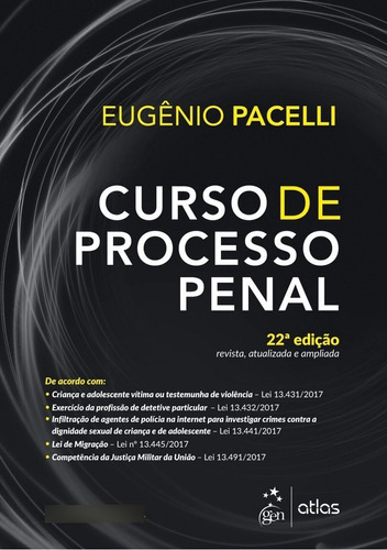 Curso De Processo Penal, De Eugênio Pacelli. Editora Atlas Em Português
