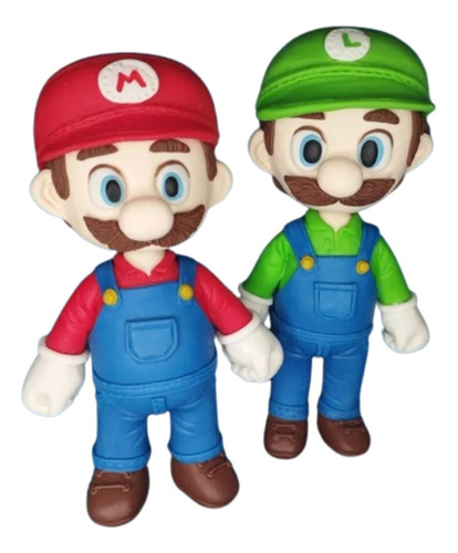 Figura De Ação Super Mario E Luigi Biscuit