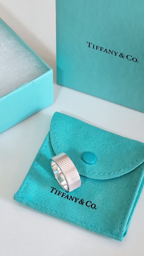 Tiffany & Co. Anillo Unisex Plata Fina Original 925.