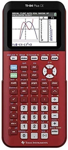 Ti-84 Plus Ce Calculadora Gráfica De Color Rojo