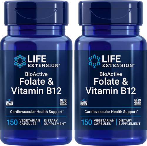 Extensión De La Vida Folato Bioactivo Y Vitamina B12, 150 Cá