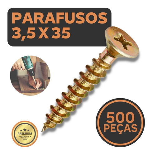 Parafuso Para Madeira Mdf Philips Drywall 500un - Caixa