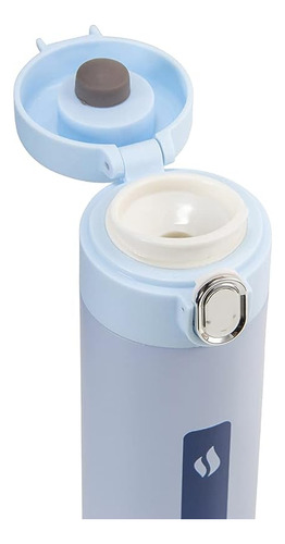 Garrafa Squeeze Térmico H2o Azul 350ml Academia, Presentes