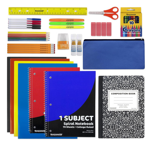 Kit De Útiles Escolares De 45 Piezas Grados K-12 - ¡l...