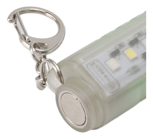 Linterna De Llavero Pequeña Blanca Usb Tipo C