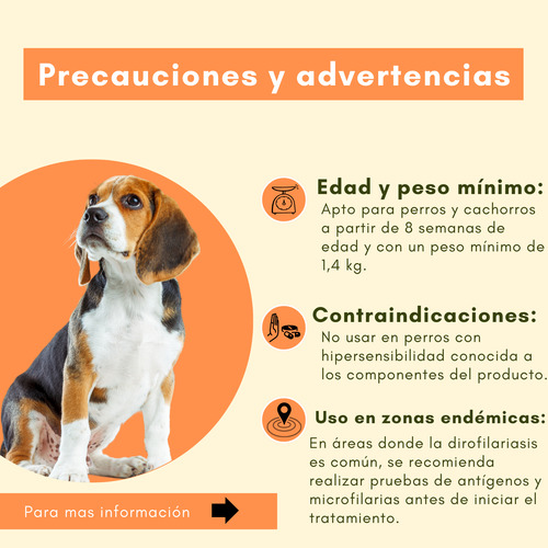 Pastilla Contra Pulgas Y Garrapatas En Perros 5.5 A 11kg