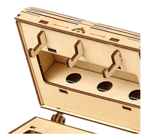 Caja De Madera Con Forma De Rompecabezas 3d, Modelo De Caja