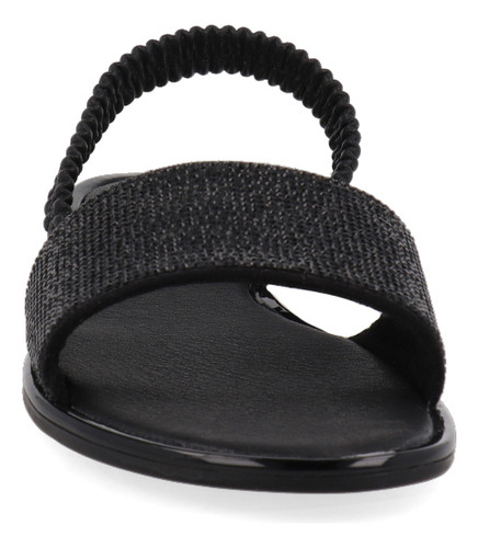 Sandalia Casual Vazza Color Negro Para Mujer 7620070