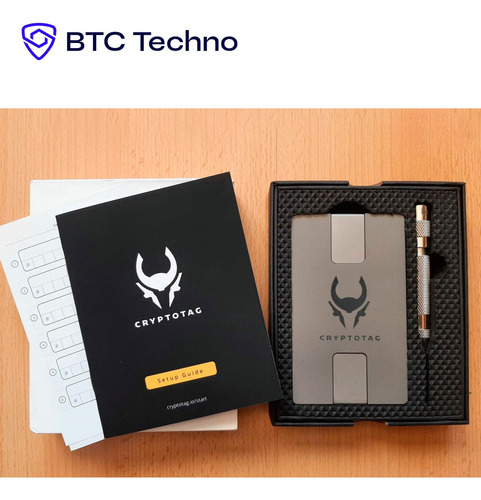 Steel Wallet Cryptotag Zeus / Billetera Acero Criptomonedas