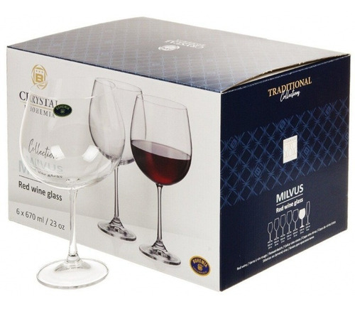 Imagen 6 de 9 de Copa Gin Tonic Cristal Bohemia Original 670ml Set X 6