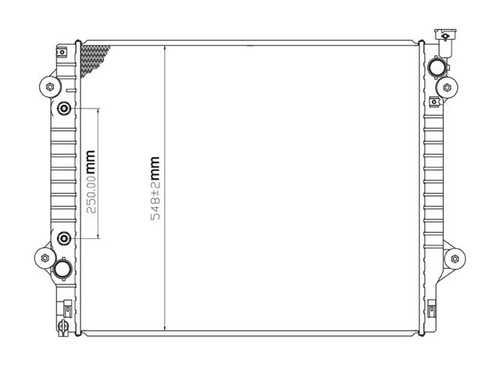 Radiador Tacoma 2005-2006-2007-2008-2009-2010-2011 Cdr