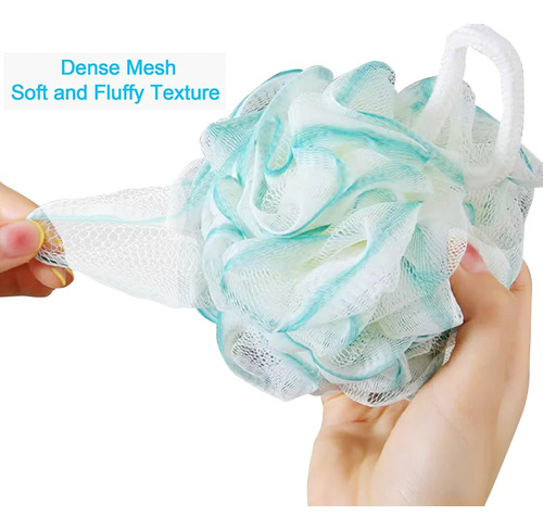 Esponja Espumosa De Malla Suave Para Ducha Y Exfoliante Corp