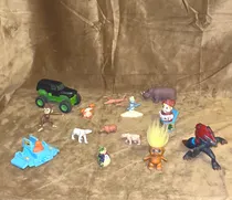 Comprar Juguetes Personajes Picachu Marvel Pitufos Troll Lote De 14