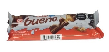 Chocolate Kinder Bueno Display Con 10 Pzas