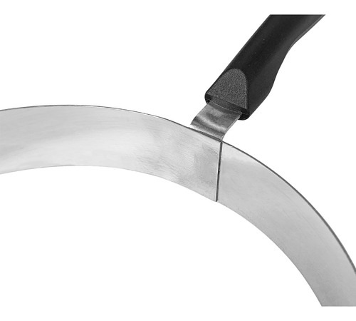 2 Aro Redondo Molde Modelador 18cm Tapioca Omelete Ovos Inox