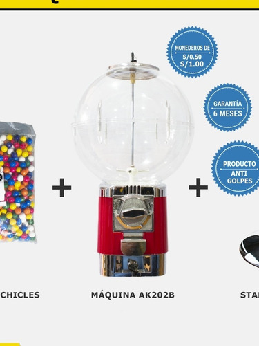 Maquinas Chicleras - Expendedora De Dulces Bolon O Pelotitas