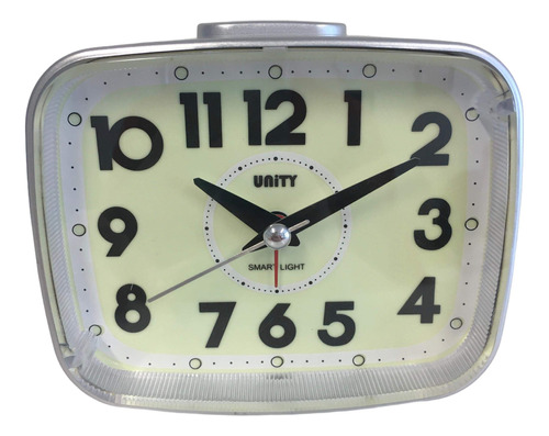 Unity Reloj Despertador Con Esfera Superluminosa (blanco)