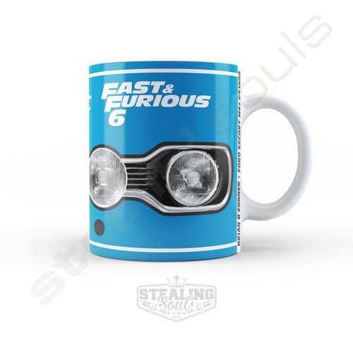 Taza Fast & Furious / Rapido Y Furioso - Brian O´conner - Ford Escort Mk1 Rs - Cine / Pelicula / Coleccion