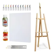Comprar Kit Artístico Atril 1,70m Bastidor 12 Oleos Aguarras Aceite