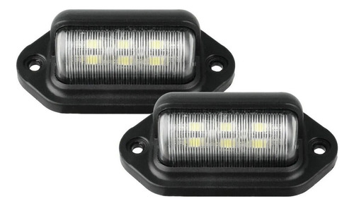 Un Par Luz Patente 6 Led Universal Autos Camionetas 12v-24v 