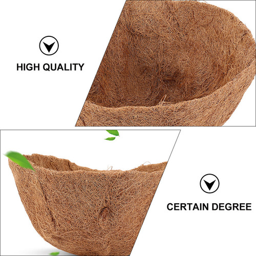 Alfombrilla Acolchada Para Macetas De Coco Con Forma De Medi