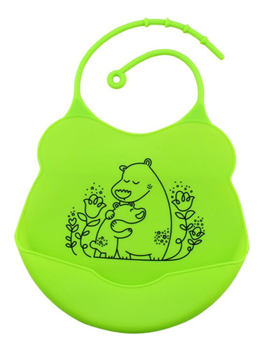 Baberos Silicona Impermeable Suave Para Bebé De Funciones