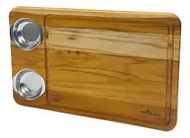 Comprar Tabla Para Picar Madera Teca Tromen 48x30cm Color Marrón Geométrica