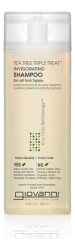 Champú Invigorante Giovanni Árbol De Té 240 Ml - Menta Y
