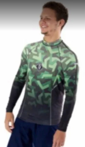 Imagem 4 de 7 de Camiseta Surf Esportes Aquáticos Proteção Solar Pena Militar