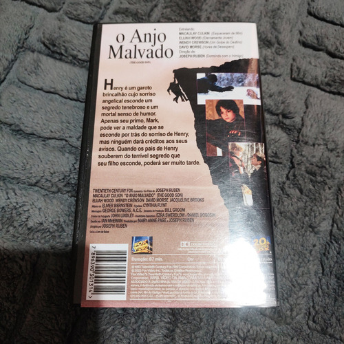Vhs O Anjo Malvado - Dublado *reprodução (Usado)