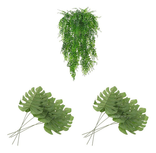7pcs Vides Colgantes De Pared De Hiedra Para La Decoración