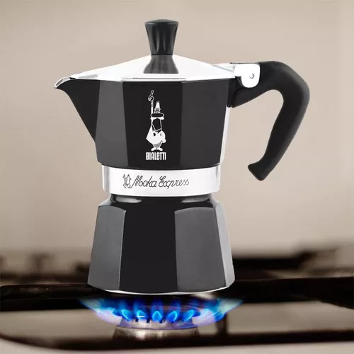 Cafetera Bialetti Moka 6 Tazas Negra