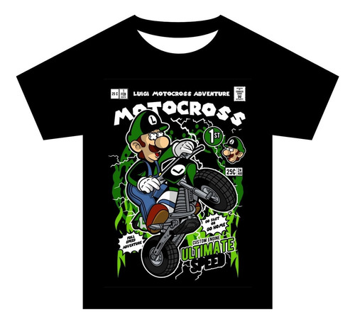 Playera Para Hombre De Luigi Motocross