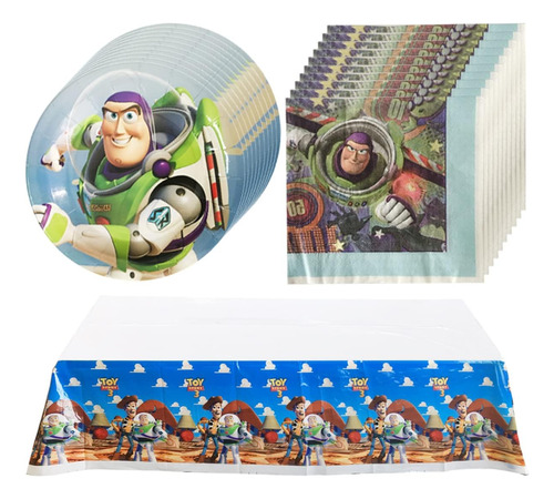 Suministros Fiestas De Toy Story, 18 Platos, 20 Servill...