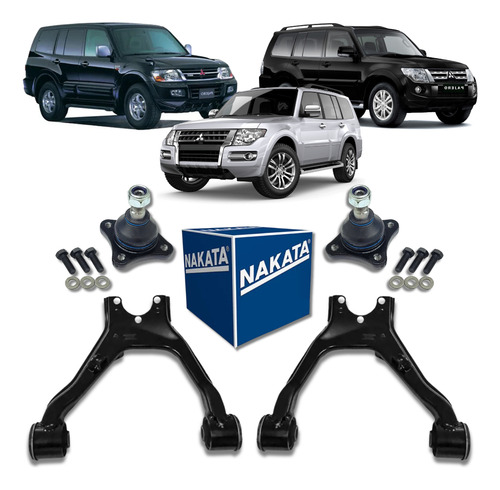 Kit Bandeja Superior Com Pivô Bucha Pajero Full 2001 A 2018
