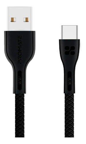 Cable usb-c 1 Metro Carga Sincroniza Promate Diginet Color Negro